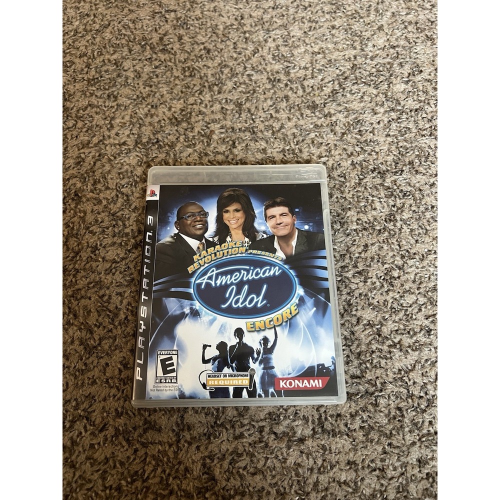 Karaoke‎ Revolution American Idol Encore (Sony Playstation 3)PS3 CIB Tested